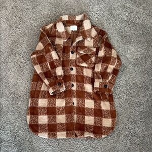 Greylin Tan and Cream Plaid Jacket